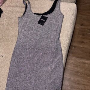 Forever 21 Gray Midi Dress